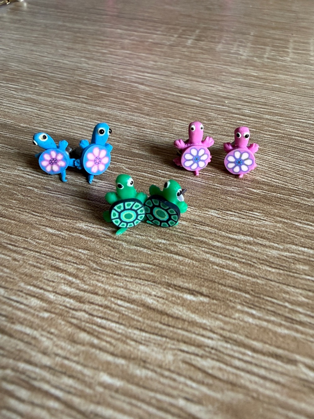 Turtle Stud Earrings Set